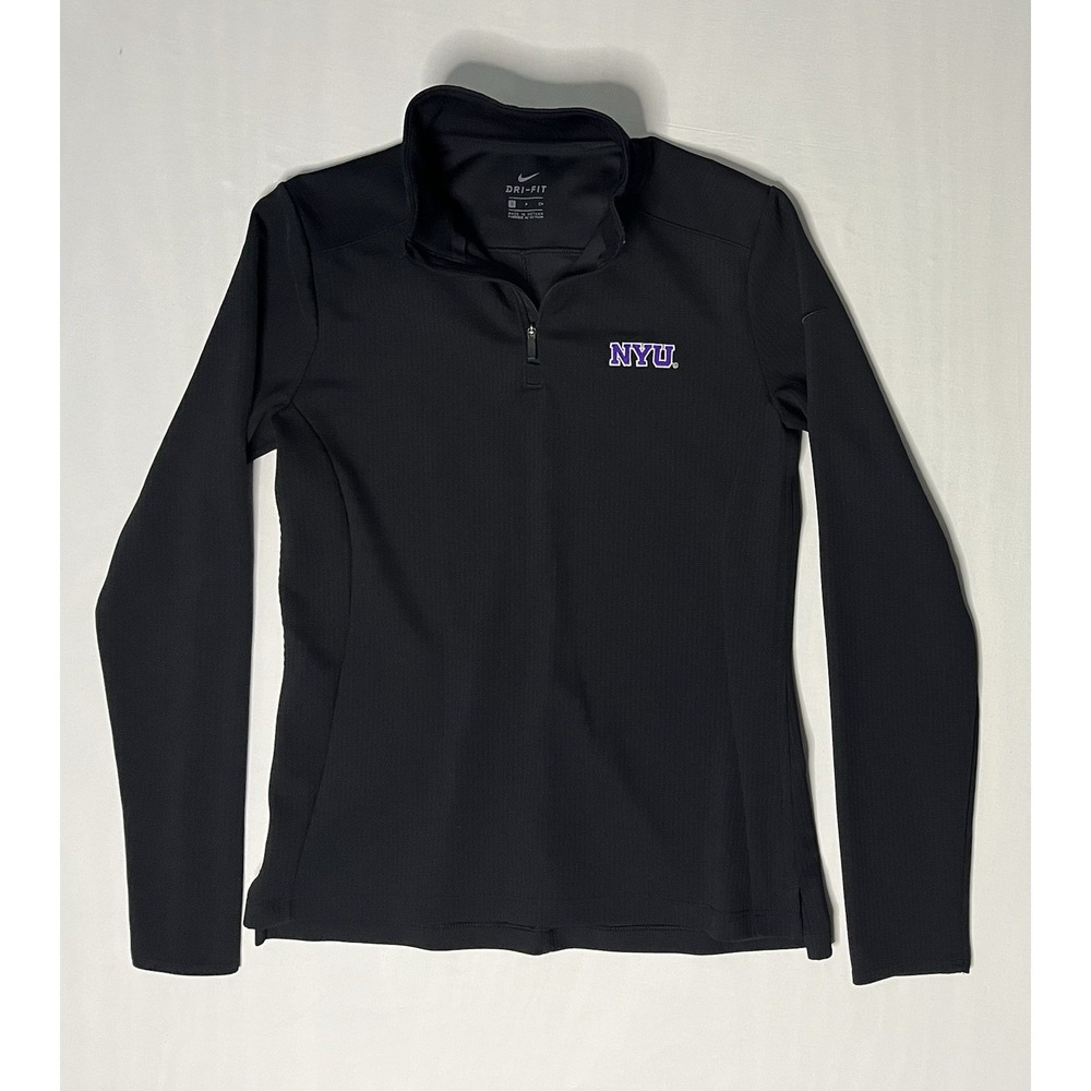 Nike Dri Fit New York University Golf Victory Pullover Women's Small Black